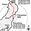 福島原発事故によって人為的に高められた空間線量率の経時変動