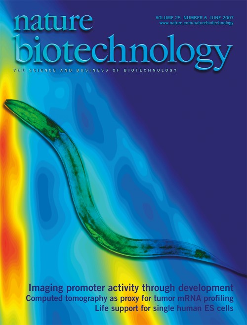 Nature Biotechnology目次の表紙