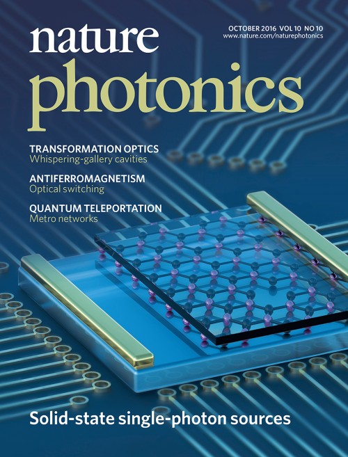 Nature Photonics目次の表紙