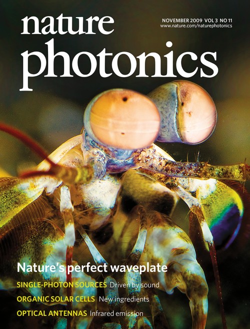 Nature Photonics目次の表紙