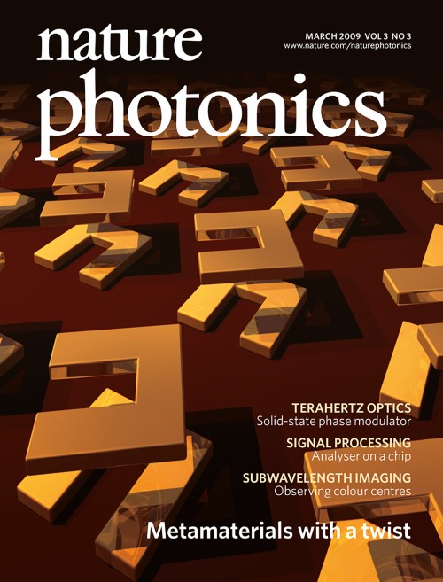 Nature Photonics目次の表紙