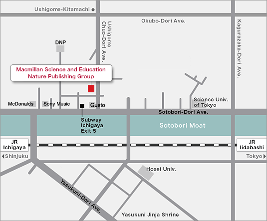 Nature Publishing Group Office Map