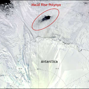 Maud Rise Polynya as seen from space.