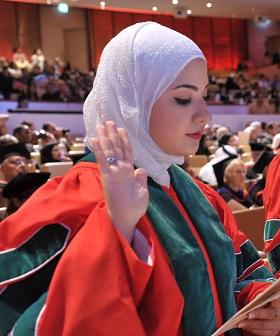 
Iqbal El-Assaad during her graduation from WCMC-Q.
