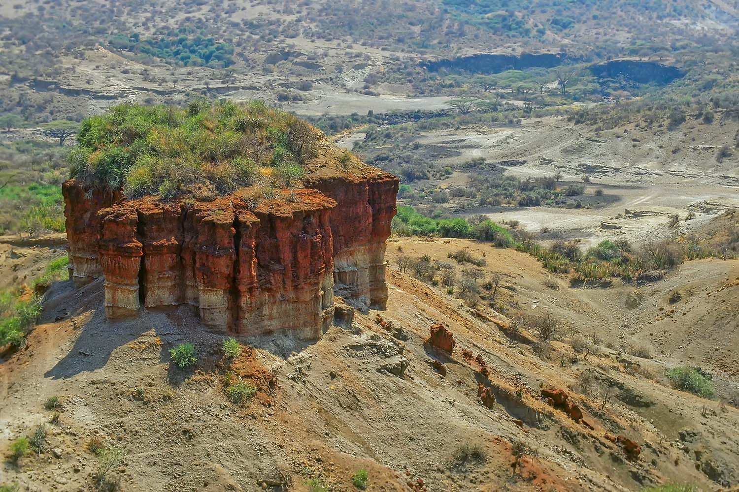 タンザニアのオルドバイ峡谷。