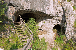 デニソワ洞窟の入り口。