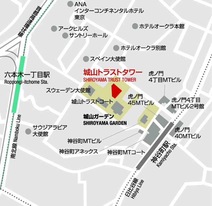 Springer Nature, Japan Office Map