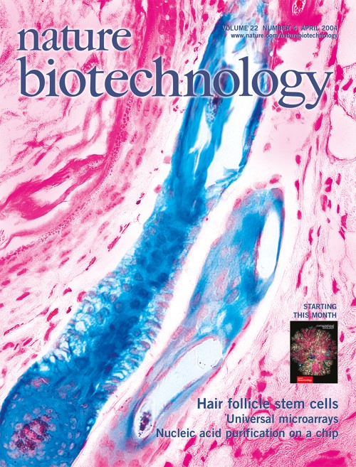 Nature Biotechnology目次の表紙