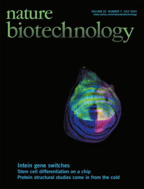 Nature Biotechnology目次の表紙