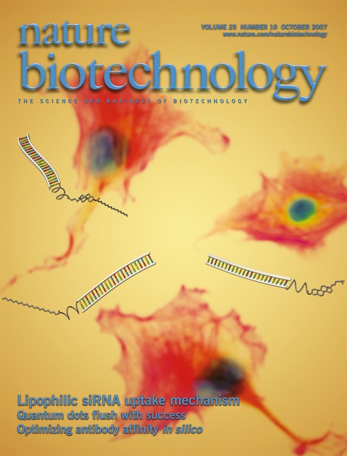 Nature Biotechnology目次の表紙