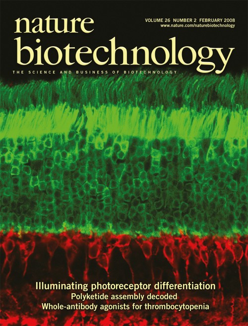 Nature Biotechnology目次の表紙