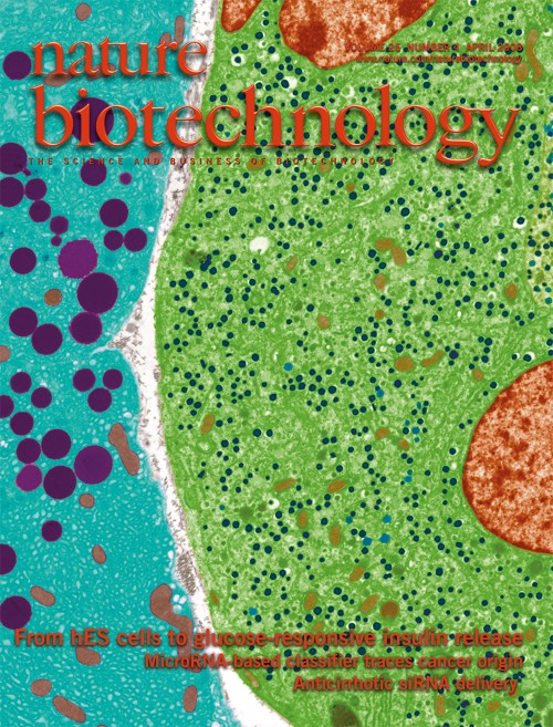 Nature Biotechnology目次の表紙