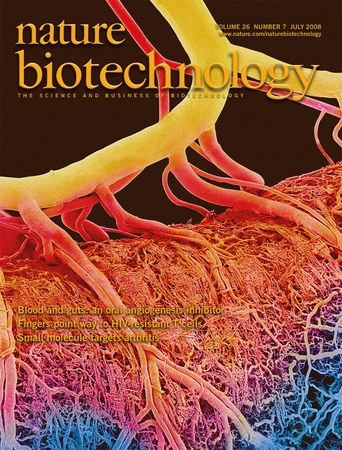 Nature Biotechnology目次の表紙