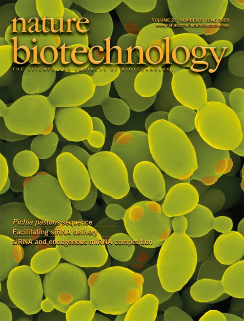 Nature Biotechnology目次の表紙