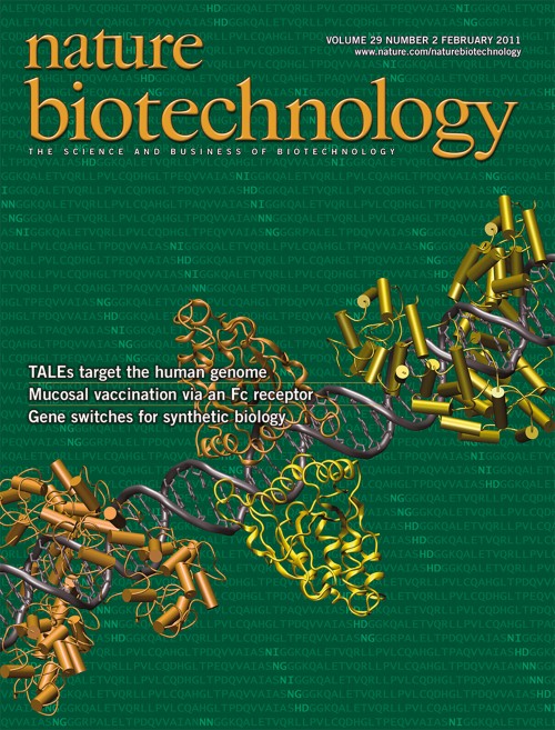 Nature Biotechnology目次の表紙