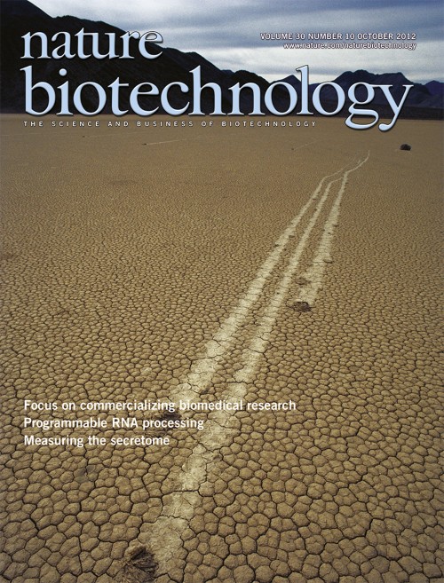 Nature Biotechnology目次の表紙