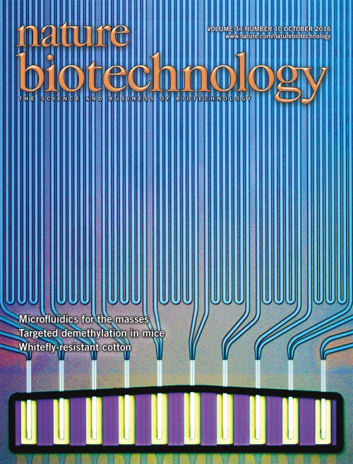 Nature Biotechnology目次の表紙