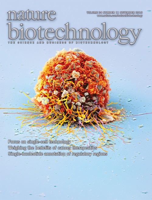 Nature Biotechnology目次の表紙