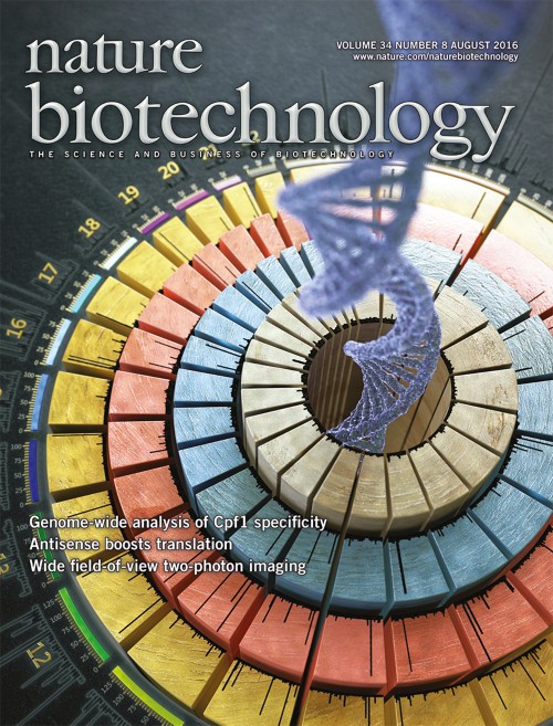 Nature Biotechnology目次の表紙