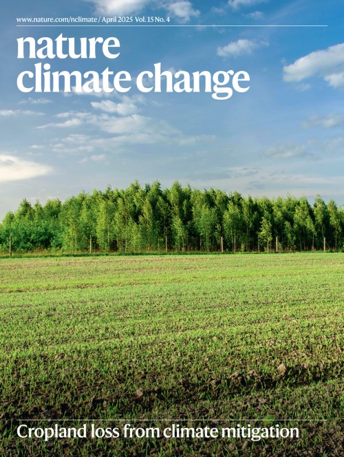 Nature Climate Changeの表紙