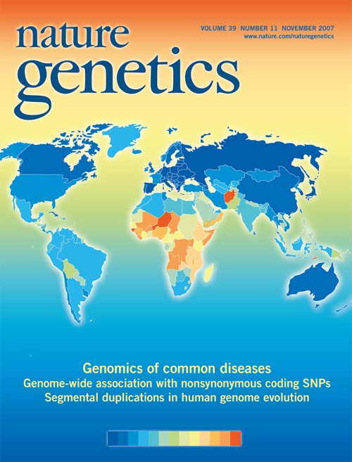 Nature Genetics目次の表紙