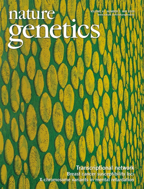 Nature Genetics目次の表紙