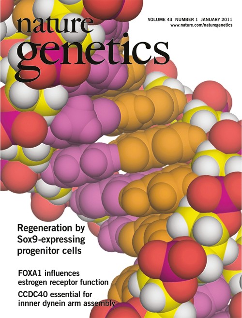 Nature Genetics目次の表紙