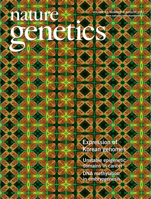 Nature Genetics目次の表紙