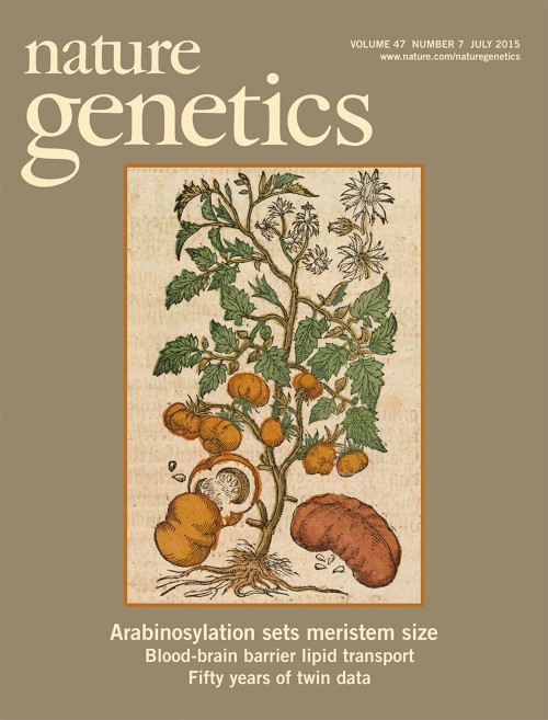 Nature Genetics目次の表紙