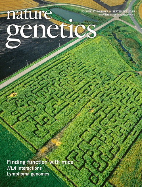 Nature Genetics目次の表紙