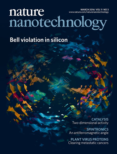 Nature Nanotechnology目次の表紙