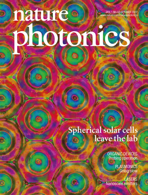 Nature Photonics目次の表紙