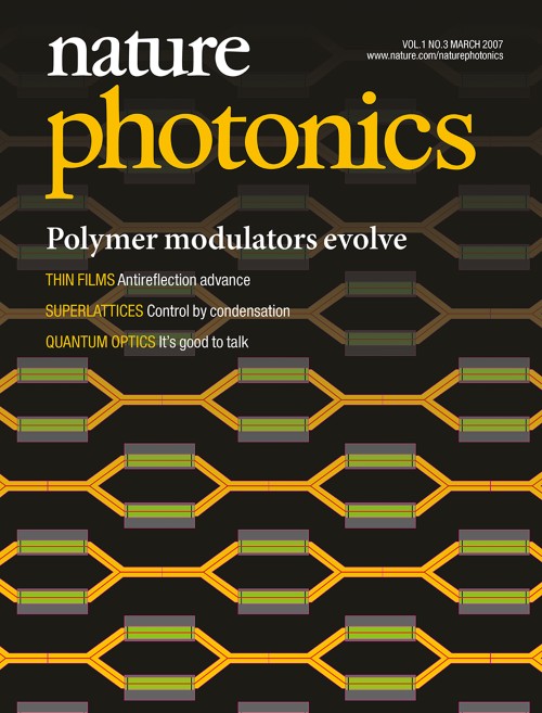 Nature Photonics目次の表紙