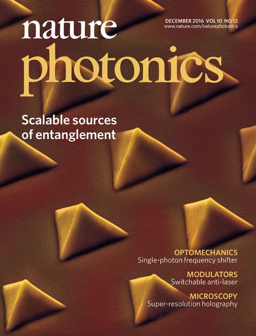 Nature Photonics目次の表紙