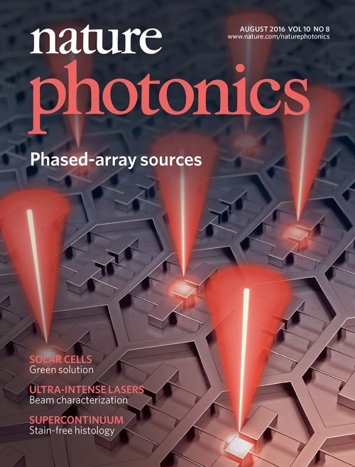 Nature Photonics目次の表紙