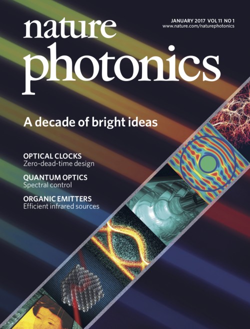 Nature Photonics目次の表紙