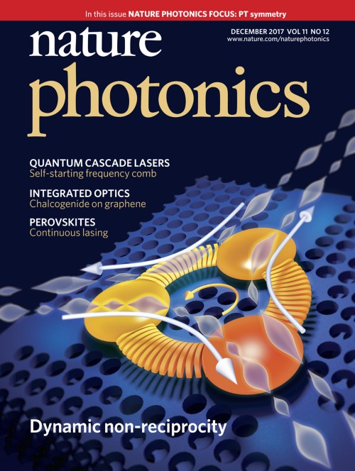 Nature Photonics目次の表紙