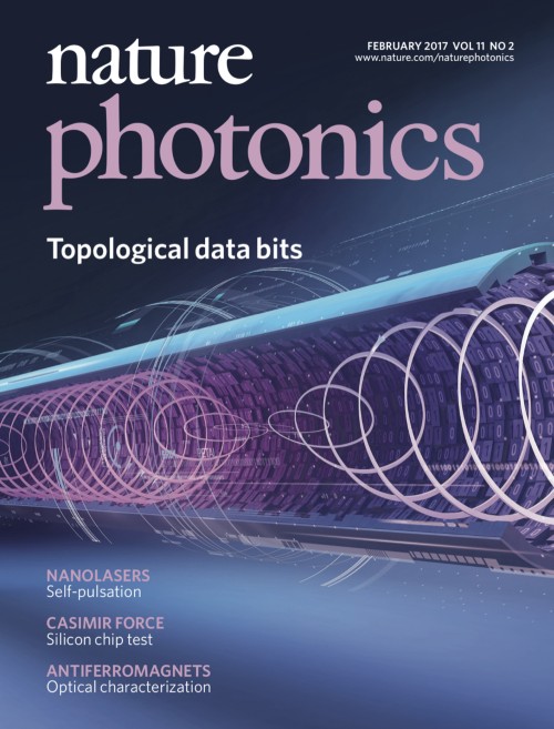 Nature Photonics目次の表紙