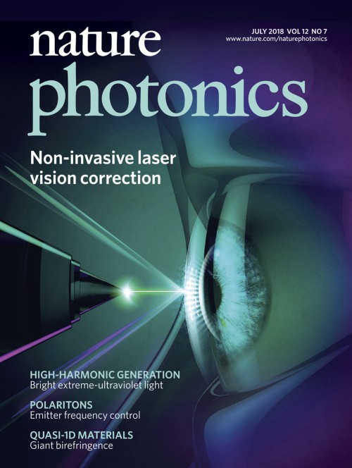 Nature Photonics目次の表紙