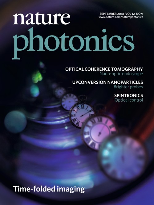 Nature Photonics目次の表紙