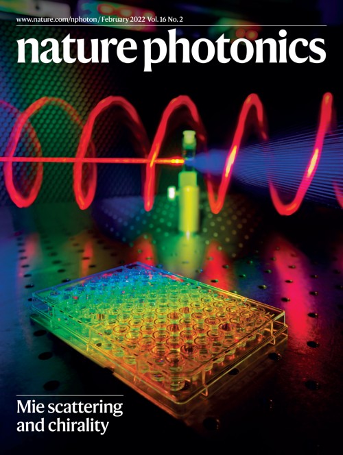 Nature Photonics目次の表紙