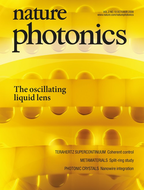 Nature Photonics目次の表紙