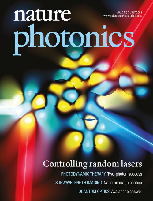 Nature Photonics目次の表紙