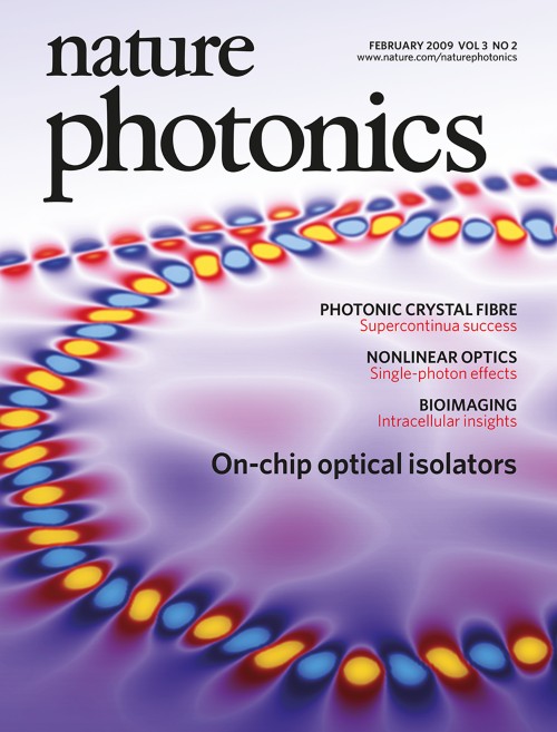 Nature Photonics目次の表紙