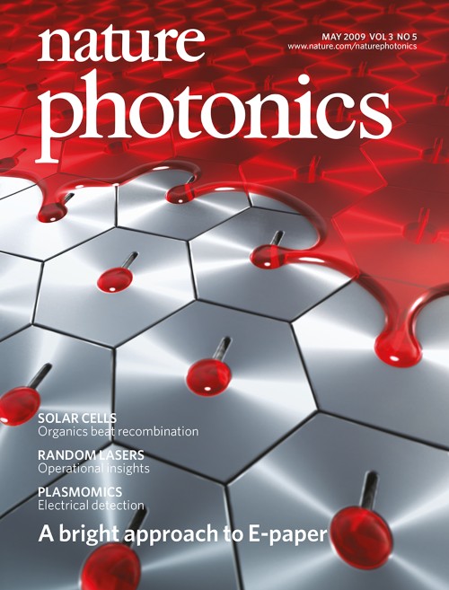 Nature Photonics目次の表紙