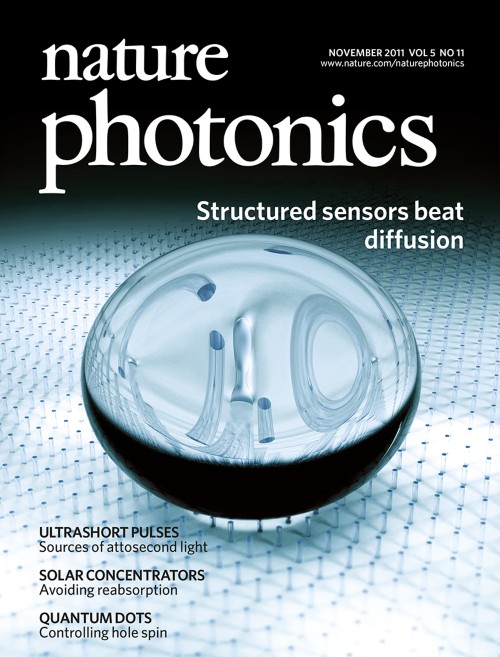 Nature Photonics目次の表紙