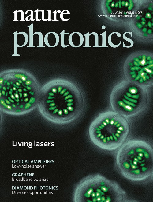 Nature Photonics目次の表紙