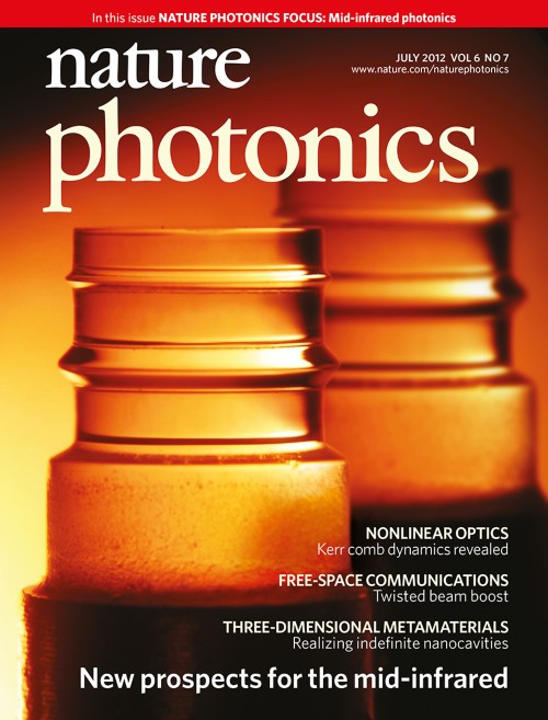 Nature Photonics目次の表紙