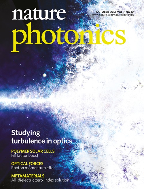 Nature Photonics目次の表紙