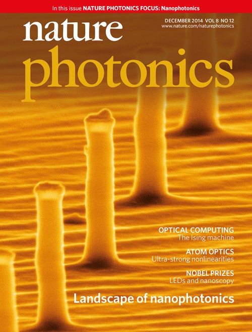 Nature Photonics目次の表紙